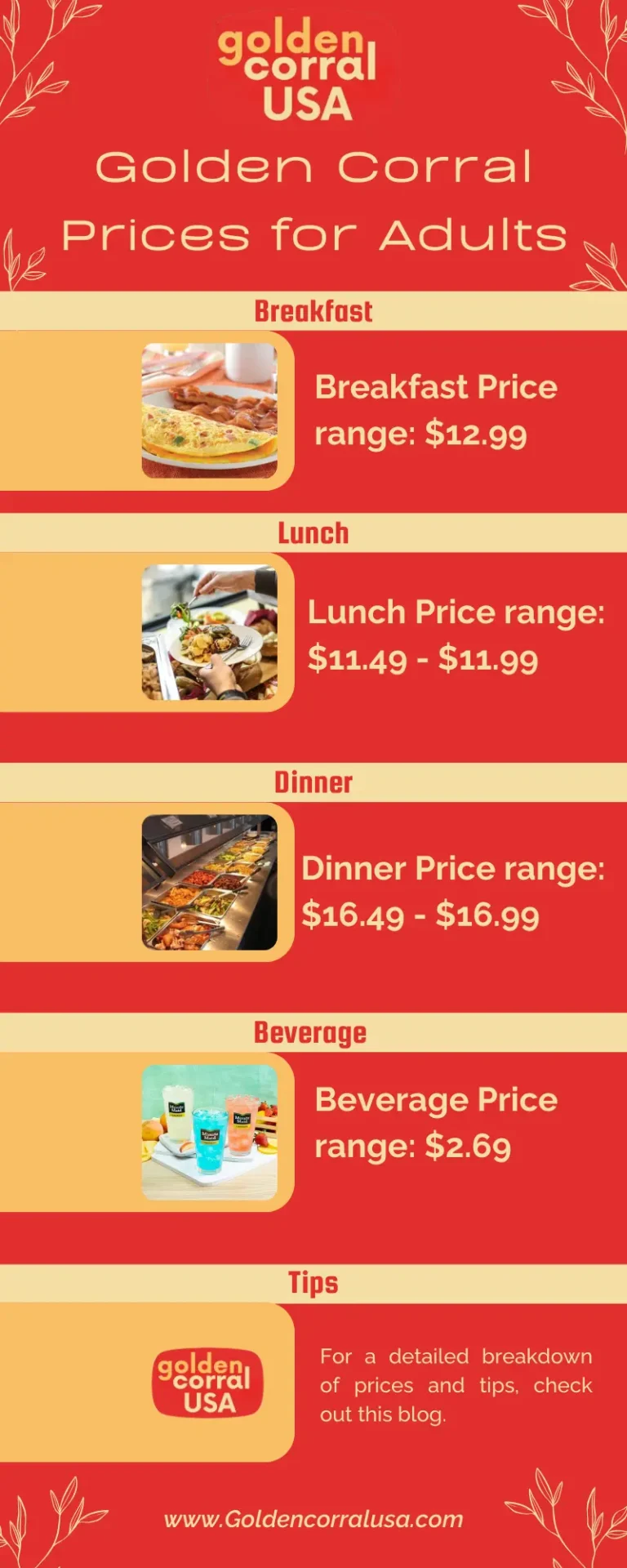 Current Golden Corral Adult Buffet Prices Current Golden Corral Adult Buffet Prices