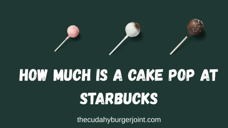 How much is a cake pop at Starbucks